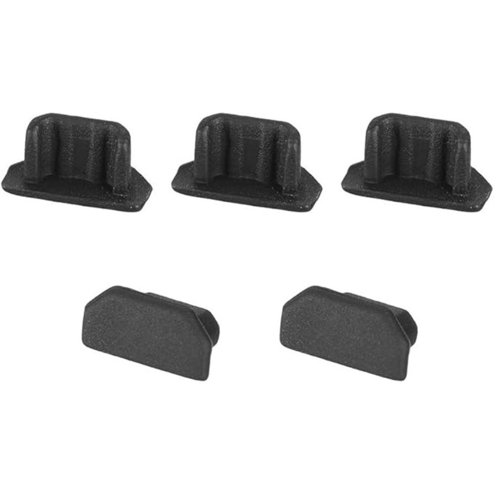 uxcell Micro USB Anti-Dust Stopper Cap Cover - 5 Pcs
